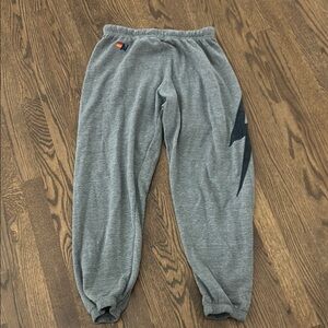 Aviator Nation - lighting bolt sweatpants, size large